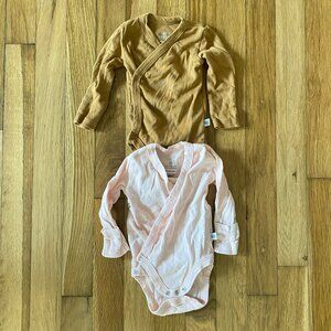 Baby Girl Newborn Kimono Style Bodysuit Onesie - Honest Baby Clothing